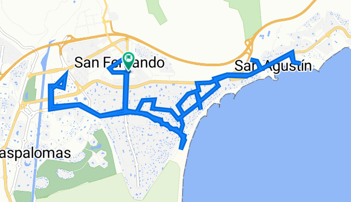 De Avenida de Tejeda 46, San Bartolomé de Tirajana a Avenida de Tejeda 46, San Bartolomé de Tirajana