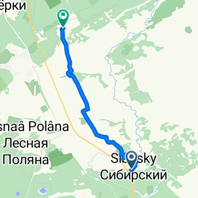 От улица Победы 8, Сибирский Зато до Зелёная улица