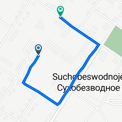 От улица Горького 27, Сухобезводное до Красноармейская улица 17, Сухобезводное