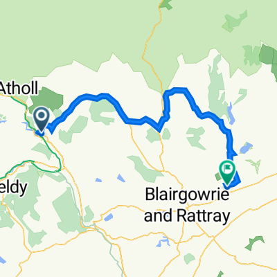 Scotland - Castle Crusade Tour - Day 1 (Pitlochry - Alyth (Long Route))