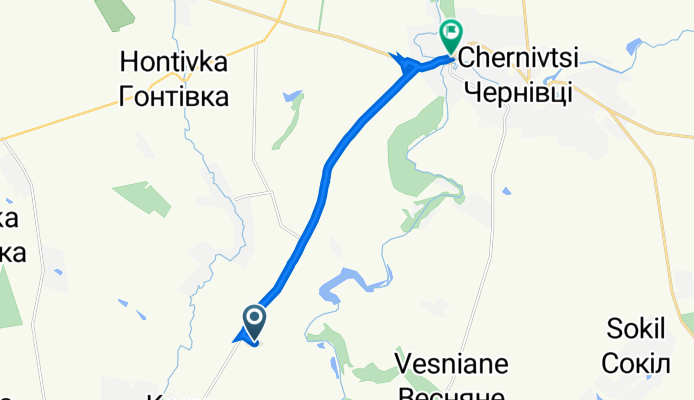 Route to Т0220, Чернівці