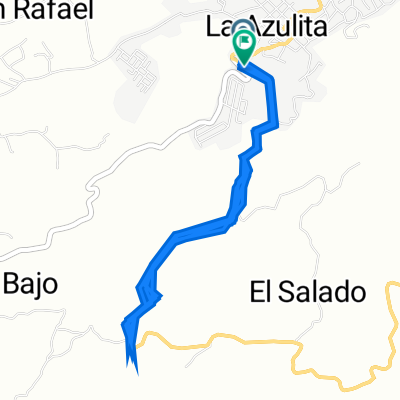 Ruta desde PH72+5X5, La Azulita