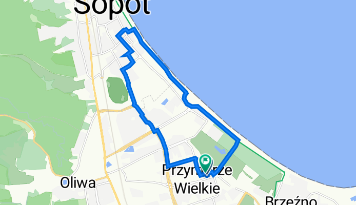 Obrońców Wybrzeża 25, Gdańsk do Prezydenta Lecha Kaczyńskiego 22a, Gdańsk