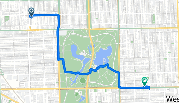 1651 N Kimball Ave, Chicago to 2618 W Division St, Chicago