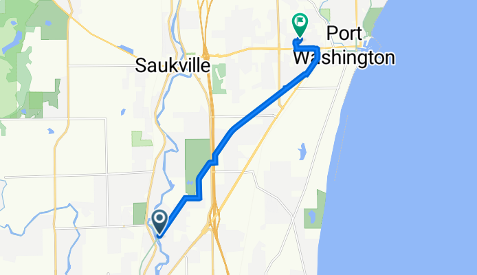 Ozaukee Interurban Trail, Grafton to 201 Nautica Dr, Port Washington
