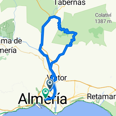 Almeria - Antenas Sierra Alhamilla - Los Baños