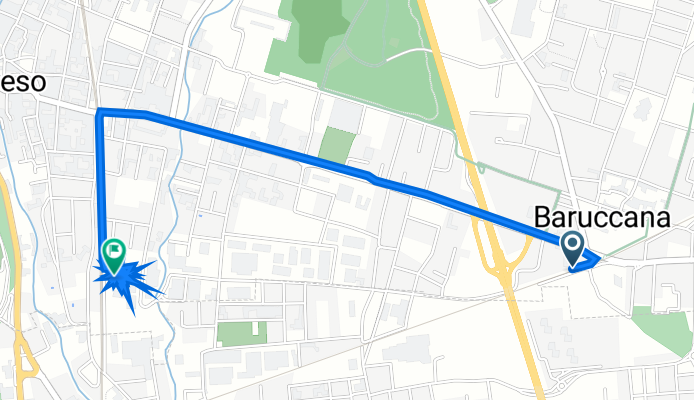 Da Seveso Baruccana a Via della Repubblica 43, Seveso