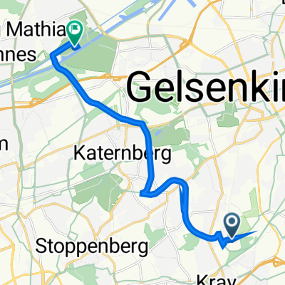 Am Mechtenberg 81, Essen nach Herne-Mitte, Gelsenkirchen