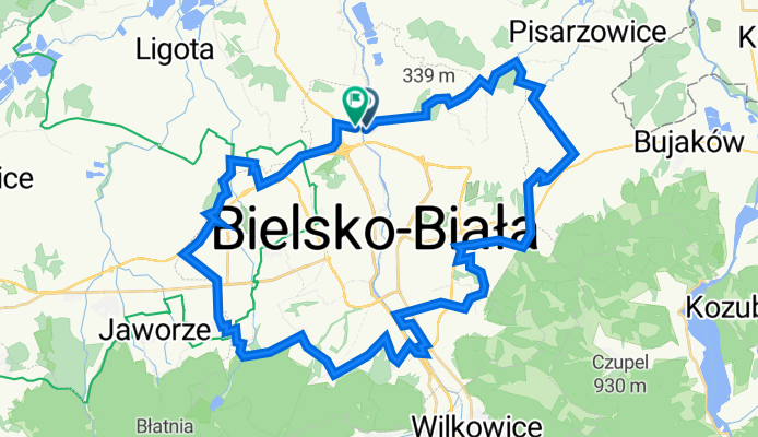 Mazańcowicka 2, Bielsko-Biała do Katowicka 58, Bielsko-Biała