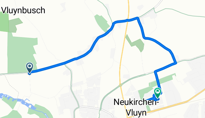 Bloemersheimer Weg 18, Neukirchen-Vluyn nach Moränenweg 37, Neukirchen-Vluyn