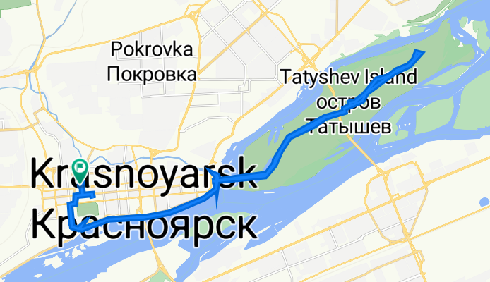 улица Ленина, 118, Krasnoyarsk to улица Ленина, 118, Krasnoyarsk