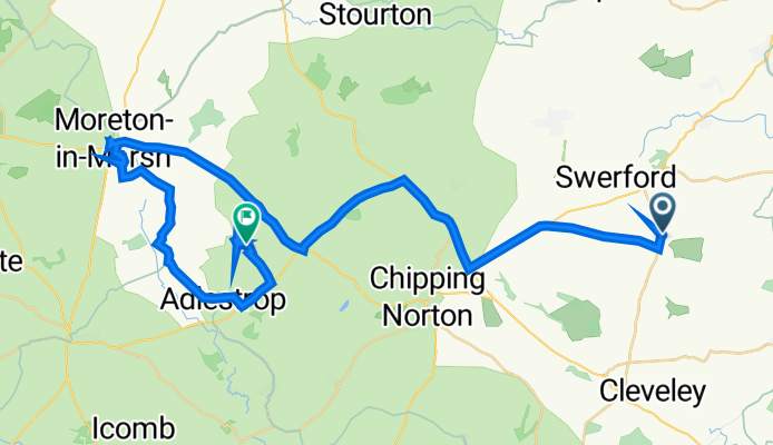 Banbury Road 62, Great Tew nach Unnamed Road