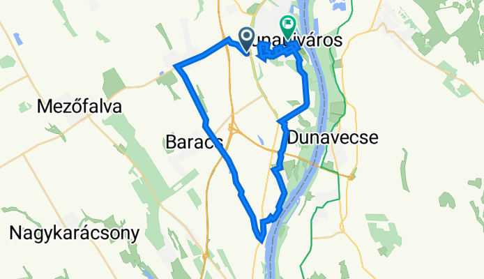 Kandó Kálmán tér 2, Dunaújváros - Vasmű út 53, Dunaújváros