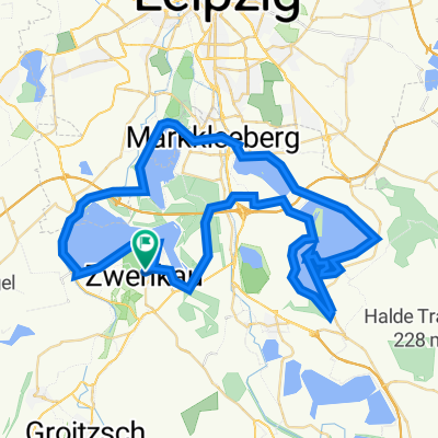 Gr0ße Seenrunde bei Leipzig