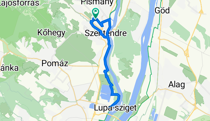 Pipiske utca 31., Szentendre to Pipiske utca 16–20., Szentendre