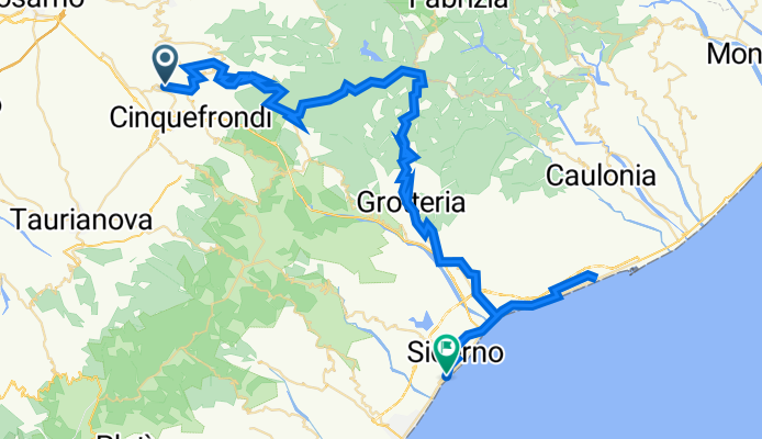 Anoia - Maropati - Giffone - Grotteria - Marina di Gioisa - Roccella Ionica - Siderno