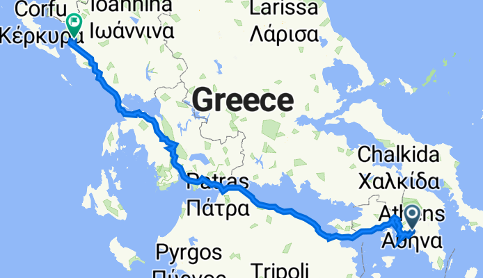 Athens to Igoumenitsa