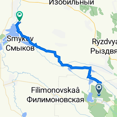 Маршрут в Неизвестная дорога, Сольнечнодольск