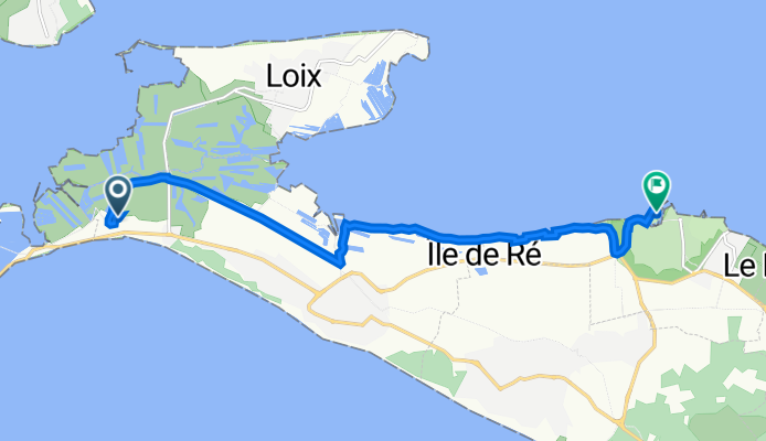 La Couarde-sur-Mer à Quai de Bernonville, Saint-Martin-de-Ré