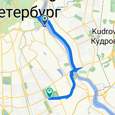 59.919° N 30.399° W до 59.851° N 30.408° W