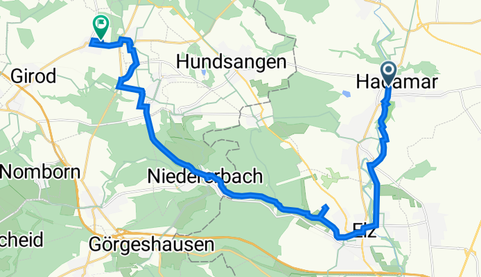 Borngasse 1, Hadamar nach Blasiusweg 10, Steinefrenz