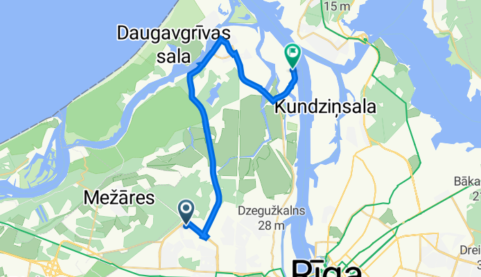 Imanta, Riga to Zilā iela 22, Riga
