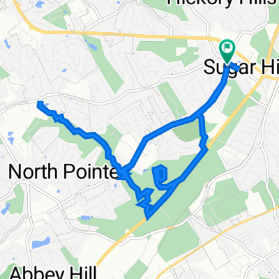 5030 W Broad St, Sugar Hill to 1137–1171 Church St, Sugar Hill