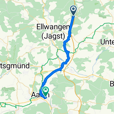 E43, Ellenberg nach Zebertstraße 14, Aalen