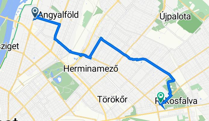 Váci út 91, Budapest - Örs vezér tere 17, Budapest