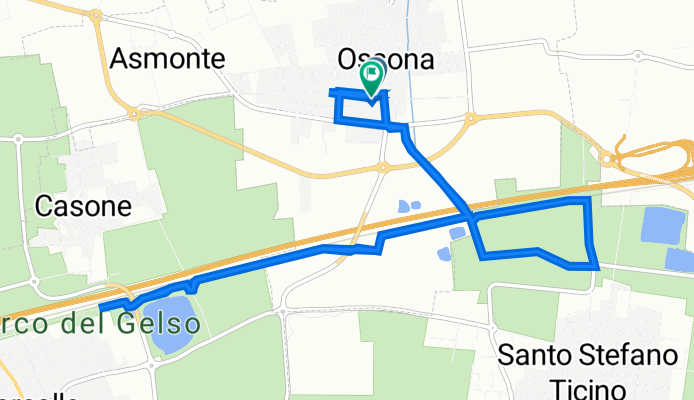 Via Francesco Baracca 7, Ossona to OSSONA - Via Baracca n. 11, Ossona