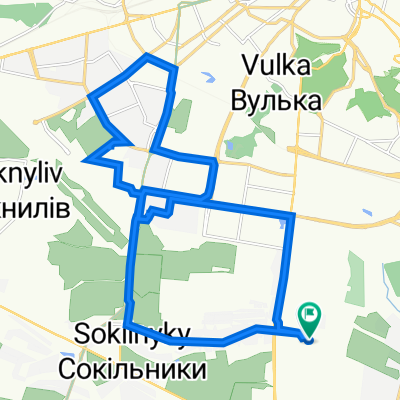 вулиця Карла Мікльоша 25, Львів to вулиця Карла Мікльоша 25, Львів