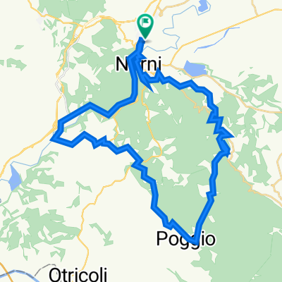 Gole del Nera presso Narni - giro ad anello