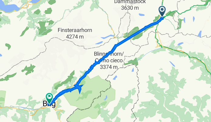 Bahnhofstrasse 4, Andermatt nach Sebastiansgasse 6, Brig