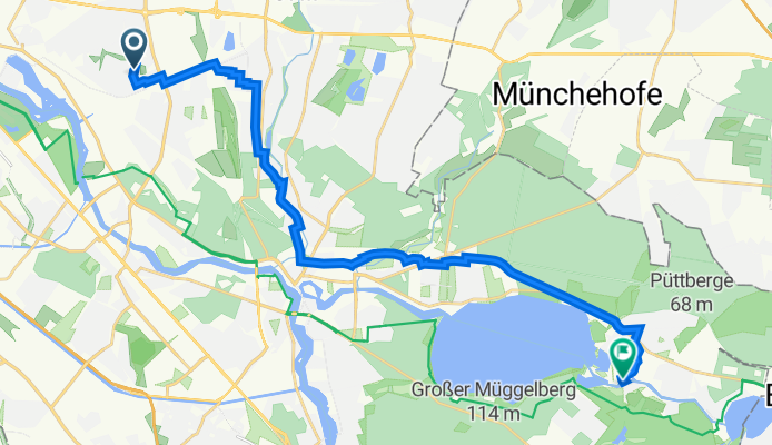 Balatonstraße 54, Berlin nach Dorfstraße 13, Berlin