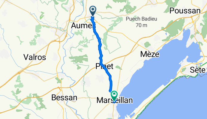 , Montagnac à Marseillan