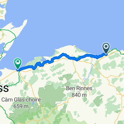 Day 3 Tues 24 June:  Buckie - Victoria Street Nairn