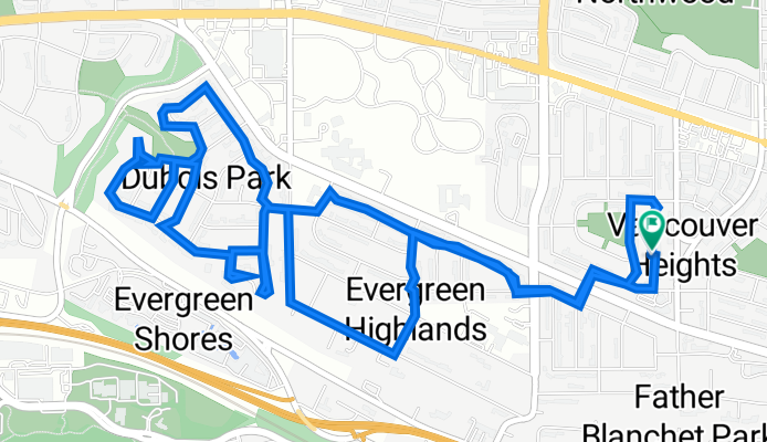 100 S Knoxville Way, Vancouver to 106 N Knoxville Way, Vancouver