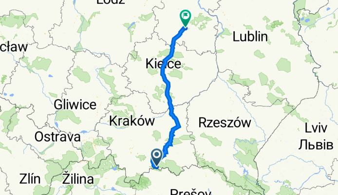 Szalaya 81, Szczawnica do Droga Krajowa 12 1, Radom