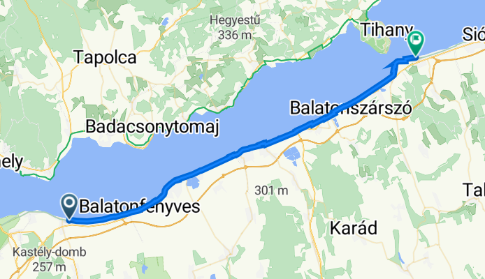 Csatornapart utca 1, Balatonmáriafürdő do Panoráma utca 2, Zamárdi