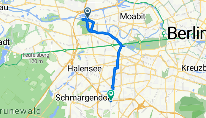 Olbersstraße 1, Berlin nach Hanauer Straße 30, Berlin