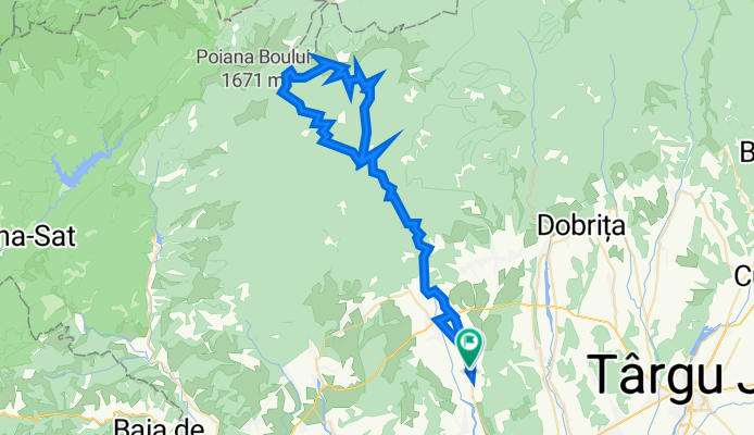 Bradiceni - L. Vija - Gol alpin - stinga spre Oslea - Cabana Valea Boului - Bradiceni