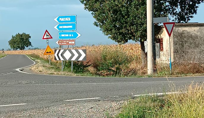 Photo 1 of the Bikemap route "Corte - s.martino - besenzone"