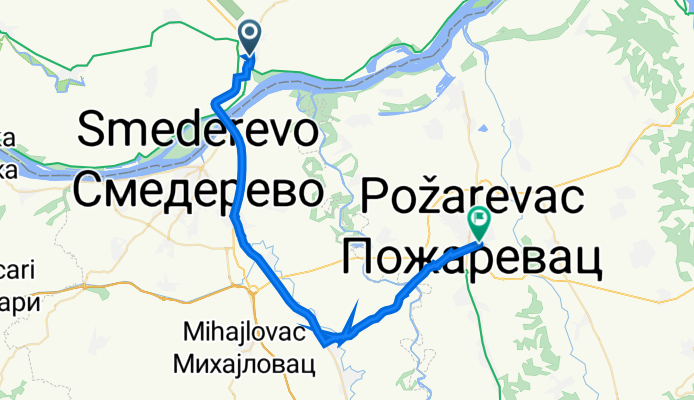 Kovin to Požarevac Serbia