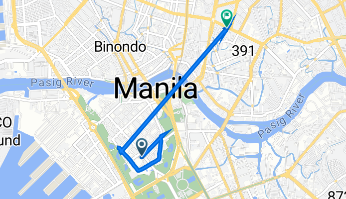 Route to Evangelista Street 692, Manila