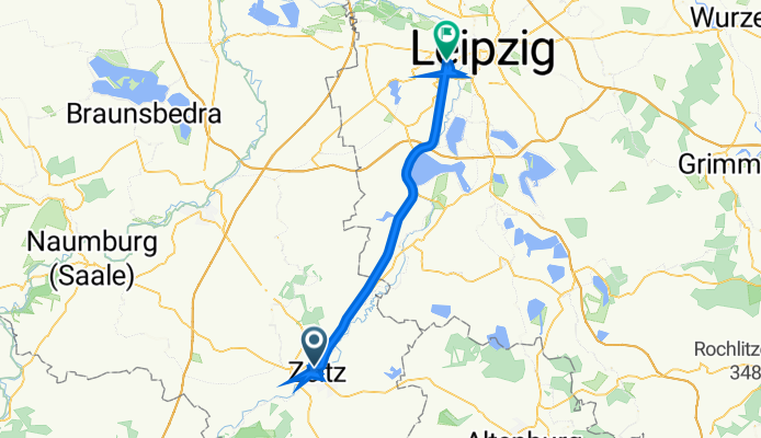 Baenschstraße 5, Zeitz nach Lützner Straße 132, Leipzig