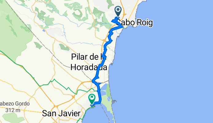 Calle del Limonero, Orihuela to Calle de Sáenz de Flores, 52, San Pedro del Pinatar
