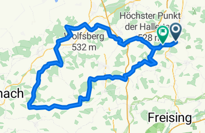 Route in der Bikemap App öffnen