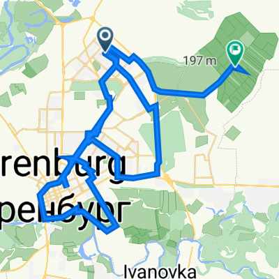улица Юных Ленинцев, 18, Оренбург до Садовая улица, Оренбург