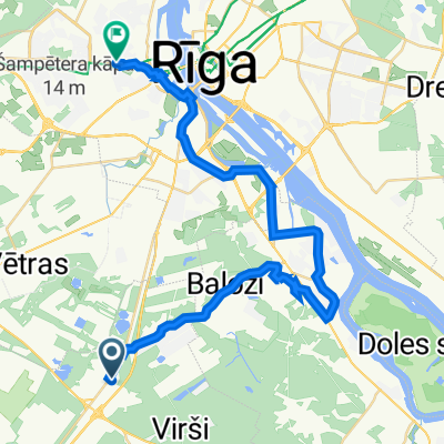 Baloži to Jūrmalas gatve 9, Rīga