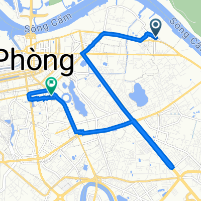 283 Ngô Quyền, Hải Phòng to 10 Lạch Tray, Hải Phòng